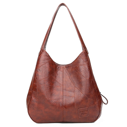 Sac hobo en cuir souple noir