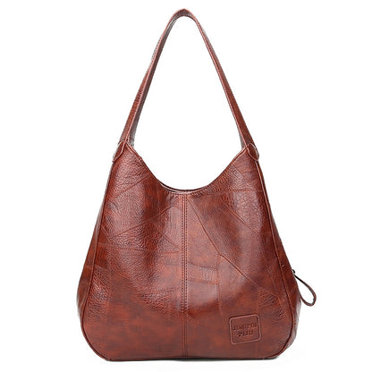 Sac hobo en cuir souple noir