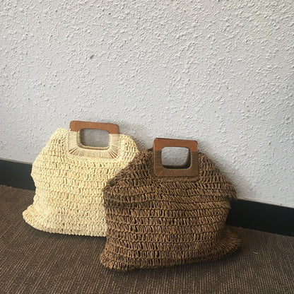 Sac de plage en paille