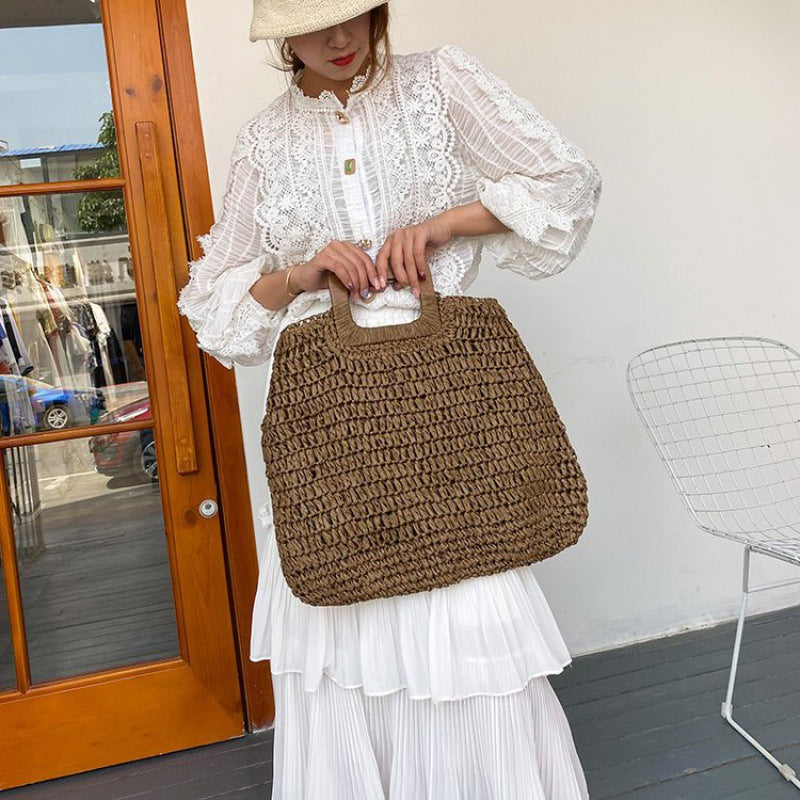 Sac de plage en paille
