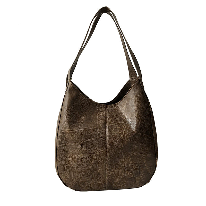 Sac hobo en cuir souple noir